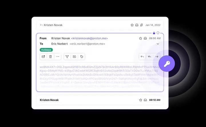 Courriel envrypté avec Proton Mail